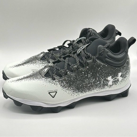 Under Armour Other - Men’s Under Armour Spotlight Franchise 2.0 3025083-001 Black Football Cleats 16